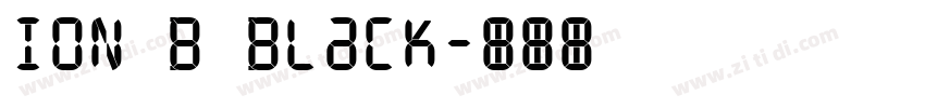 ION B Black字体转换